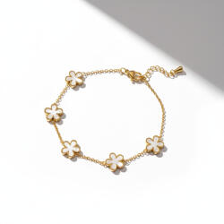 KÁRPÁTHY ékszer Abstract Flowers aranyozott karkötő