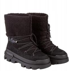 Lee Cooper Női hócipő, Size 36, ökológiai bőr, meleg szőrmével bélelt, fűzős (LCJ-24-47-3148L)