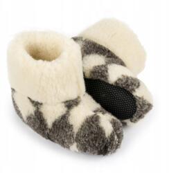 Nowo bambusz papucs, bélelt, kockás, gyapjú, Size 36-45 (BK-4062 B)