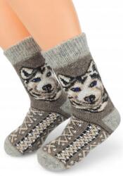  Bélelt 100% Gyapjú Férfi Papucs, Size 39-43, vastag gyapjú zokni (Skarpety Grube Wełniane Papcie Kapcie Wygodne)