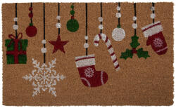 Clayre & Eef Covoras Craciun intrare casa fibre cocos multicolor 75x45x1 cm (MC276) Pres