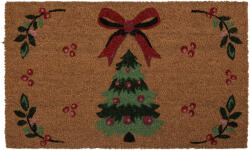 Clayre & Eef Covoras Craciun Bradut intrare casa fibre cocos 75x45x1 cm (TCHMC) Pres