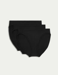 Marks & Spencer Модални бикини с висока кройка Flexifit, 3 броя Marks & Spencer черни Marks & Spencer | Cheren | ЖЕНИ | S