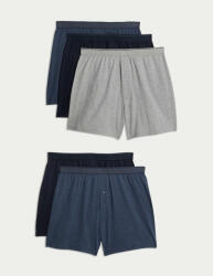 Marks & Spencer Памучни боксерки от трико с технология Cool & Fresh, 5 бр. Marks & Spencer тъмносини Marks & Spencer | Sin | МЪЖЕ | S
