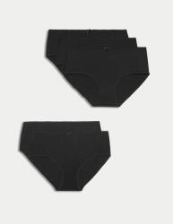Marks & Spencer Памучни миди слипове с Lycra®, 5 пакета Marks & Spencer черно Marks & Spencer | Cheren | ЖЕНИ | S