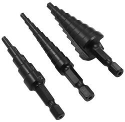  Burghiu conic gaurire metal punga 3buc (M-15336) Burghiu