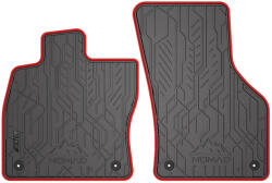 FroGum NOMAD SEAT Leon III 2012-2020-ig ELÜLSŐ PÁR AUTÓ GUMISZŐNYEG 2DB-OS SZETT PIROS SZEGÉLLYEL PRÉMIUM (ND0397III)