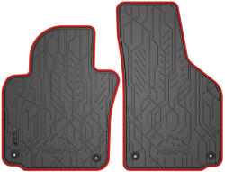 FroGum NOMAD Skoda Octavia II 2004-2013-ig ELÜLSŐ PÁR AUTÓ GUMISZŐNYEG 2DB-OS SZETT PIROS SZEGÉLLYEL PRÉMIUM (ND0361OCII)