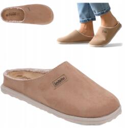 Inblu otthoni papucs, Size 39, barna, öko velúr, kivehető habszivacs betét (Inblu IN-CS-45-021)