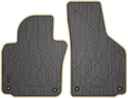 FroGum NOMAD SEAT Toledo III minivan 2004-2009-ig ELÜLSŐ PÁR AUTÓ GUMISZŐNYEG 2DB-OS SZETT BÉZS SZEGÉLLYEL PRÉMIUM (ND0361III-BG)