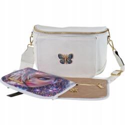 Massimo Connti Massimo Contti kézitáska, postás táska, cserélhető fedél, fehér (733BI)