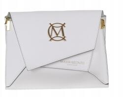 Massimo Connti Massimo Contti kézitáska postás táska fehér valódi bőr válltáska (159 BIAŁY)