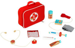 Klein Geanta pentru doctor din material textil cu instrumente medicale din lemn - jucarie - 4331 (4331)