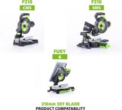 Evolution Panza circular multi-material 210x25.4x1.7 20T Evolution Fury - FURYBLADE210MULTI (FURYBLADE210MULTI) Disc de taiere