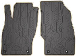 FroGum NOMAD Opel Adam hatchback 2012-2019-ig ELÜLSŐ PÁR AUTÓ GUMISZŐNYEG 2DB-OS SZETT BÉZS SZEGÉLLYEL PRÉMIUM (ND0692-BG)