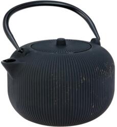 Excellent Houseware Öntöttvas Teás Kanna Ajándékba Tea És Gyógynövények Főzéséhez, Fekete Teás Kanna 1 L (C82000010)