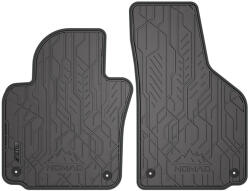 FroGum NOMAD SEAT Leon II hatchback 2005-2012-ig ELÜLSŐ PÁR AUTÓ GUMISZŐNYEG 2DB-OS SZETT SZÜRKE SZEGÉLLYEL PRÉMIUM (ND0361-GR)