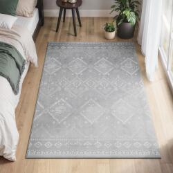 SONGMICS Covor decorativ antiderapant, stil boho, lavabil la masina, 120×170 cm, gri (EZ-TAR027G01) Covor