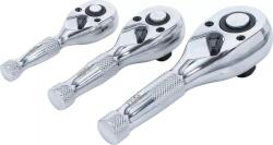 BGS technic Set clicketi reversibili cu antrenare 1/4"-3/8"-1/2", 3 piese, BGS 215 (B-215)