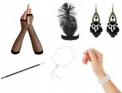 Congee Retro szett, fejpánt, kesztyű, cigarettatárca, nyaklánc, fülbevaló, karkötő (ZEST-RETRO11)