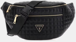 Guess Nadira Magazin online pentru femei Bum Bag pentru Curea Negru TWQG8424080-BLA (TWQG8424080-BLA)