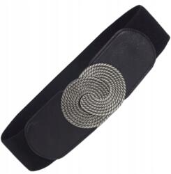 EdiBazzar Női Öv, rugalmas gumi, ezüst csat, Size 6cm széles (5904555958753)