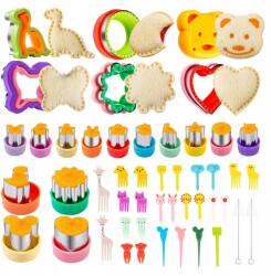  Süteménykiszúrók, 48db, gyümölcsök, zöldségek, gyerekeknek (Formy do chleba-32szt)