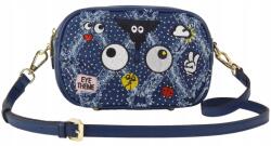 Massimo Connti Massimo Contti kézitáska postás táska kék többszínű farmer válltáska (SF2349)