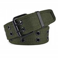 EdiBazzar Taktikai öv, katonai csattal, kétsoros, 120cm, 3.7cm széles, fém csat (Pasek parciany męski damski mocny Pas)