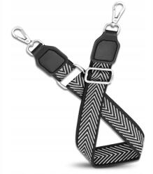 EdiBazzar Fekete Öv kézitáskához, állítható, hosszú, széles derékpánt (Czarny Pasek regulowany do torby torebki)