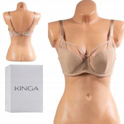 Kinga Sophie félmerevítős bőr melltartó, Size 90E