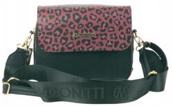 Massimo Connti Massimo Contti kézitáska postás táska fekete bordó Ökológiai bőr válltáska (1995 cza)