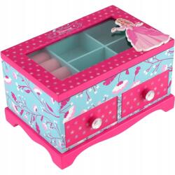  Macik Fa Ékszerdoboz, Hercegnő, 2 Fiókos, 18×12.5×12cm (ETD00100030)