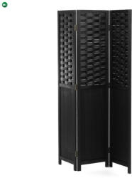  Fekete Tömörfa Paraván. EF-L145 BK - pepita