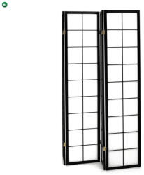  Fekete Tömörfa Paraván. EF-E804 BK - pepita