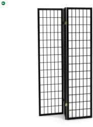  Fekete Tömörfa Paraván. EF-E803 BK - pepita