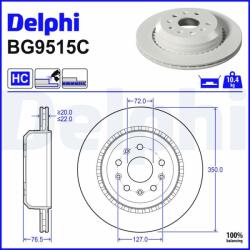 DELPHI Disc frana DELPHI BG9515C (BG9515C) - fixbox