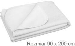 AKUKU A1286 - Vízálló frottír ágyvédő 90×200 cm - Fehér (A1286)