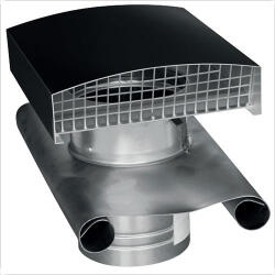 CAIROX CT Acél tetősapka - 200 , fekete