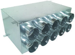 ONIXCOM-BS Osztódoboz szellőztető rendszerhez vízszintes kivezetéssel - 10x75/160-H