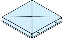 Blauberg RSD ISO-VK kültéri tetőelem - 450