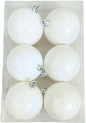 QX Műanyag gömb fehér 8 cm (244233) - topjatekbolt
