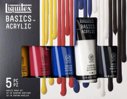 Liquitex Basic Комплект акрилни бои 5 x 118 ml (72.1991)