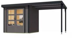 Karibu hibrid kerti ház KARIBU JUPITER B (93428) terragrau / antracit (LG4037)
