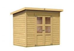 Karibu fából készült kerti ház KARIBU MERSEBURG 6 (73065) natur (LG1748)