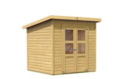 Karibu fából készült kerti ház KARIBU MERSEBURG 4 (68154) natur (LG1746)