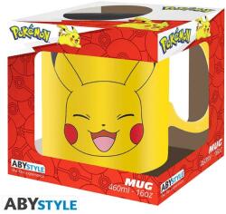 ABYstyle Abysse Corp: POKEMON mug (460 ml) - Pikachu Face (Ajándéktárgyak) - gamecity