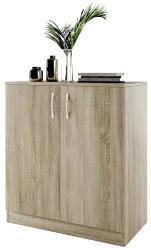 Bogdan Furniture I Шкаф Мебели Богдан Модел 276/ 3009, с два рафта,  лавно затваряне, Сонома тъмна