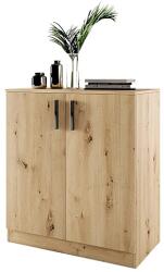 Bogdan Furniture I Шкаф Мебели Богдан Модел 276/ 3009, с два рафта,  лавно затваряне, Дъб артисан