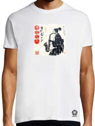 Magnolion Szamuráj szaxofonnal v1 póló